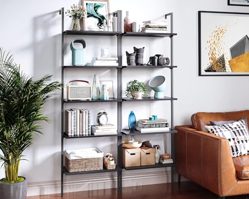 6 Tier Black Ladder Bookshelf Y670671