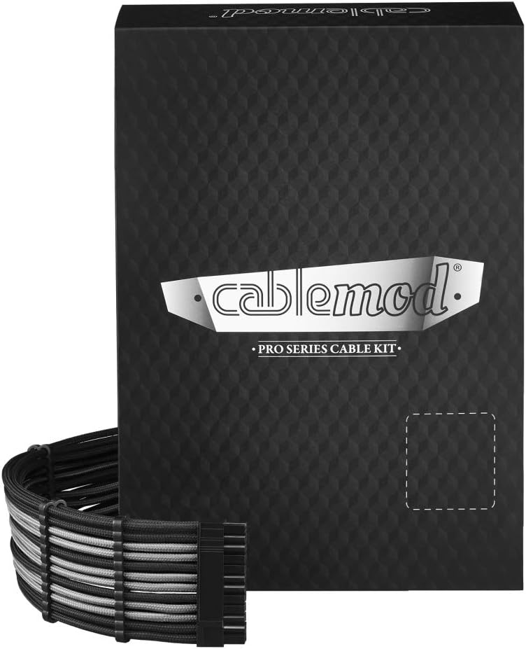 Sleeved Cable Kit for Corsair RM (Black + Silver) M9369