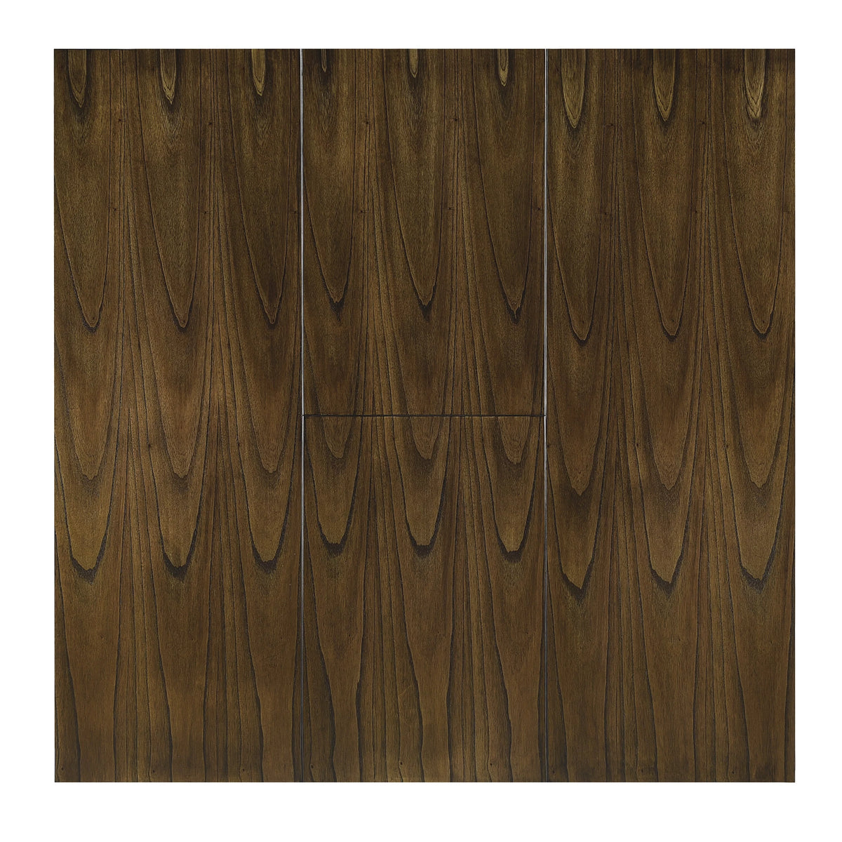 Brown Finish Wood Dining Table with Display Shelf I28074