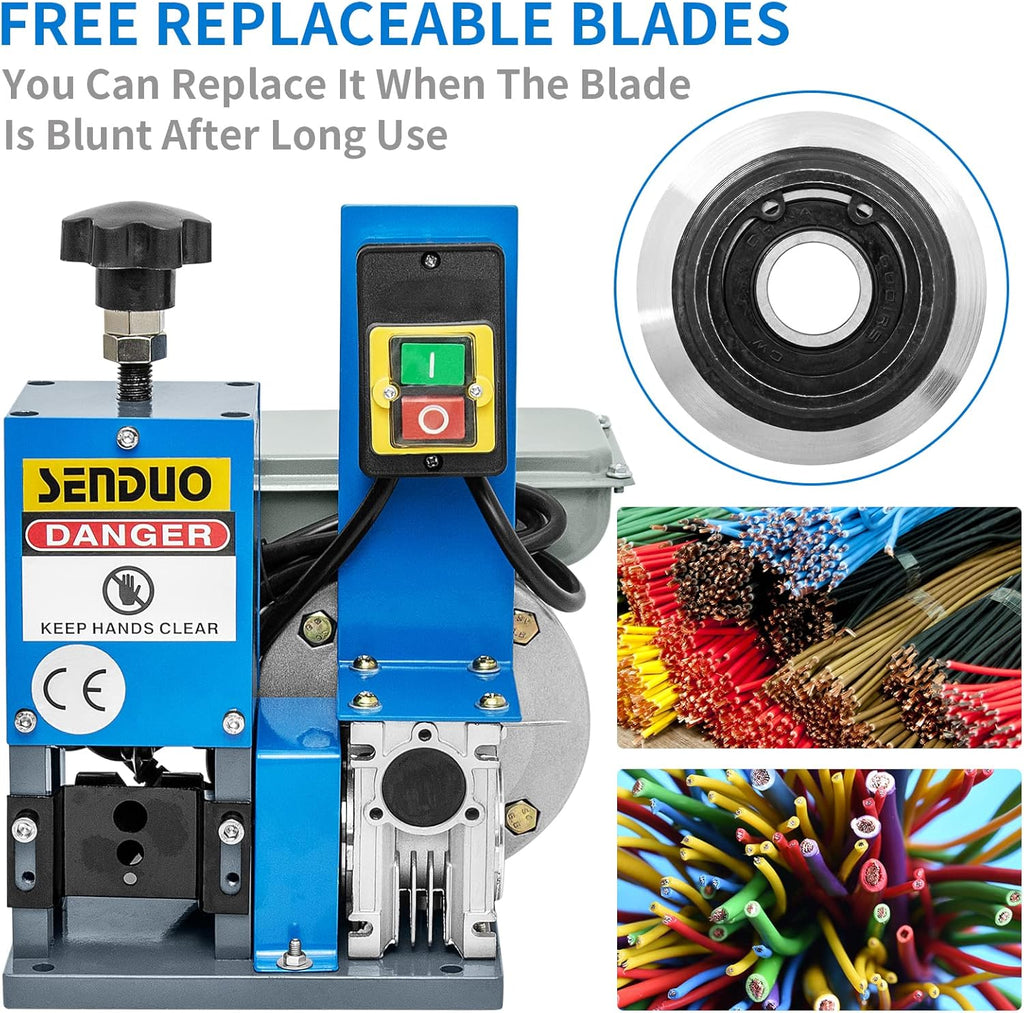 Automatic Wire Stripper Machine, 0.06-1inch, 60ft/Min A4856