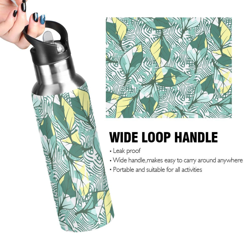 20 oz Insulated Stainless Steel Water Bottle with Straw Lid B23040
