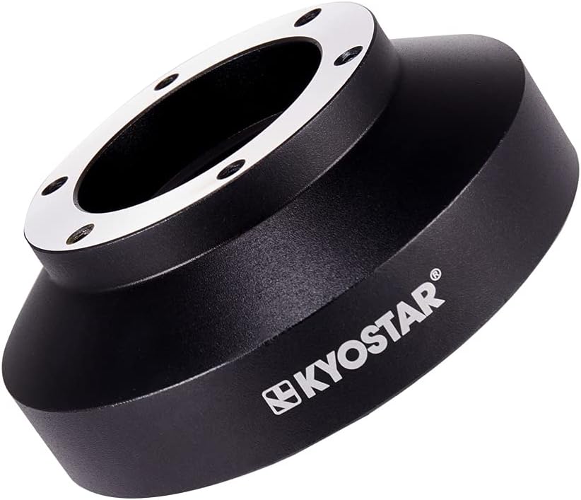 Black Aluminum Steering Wheel Hub Adapter Quick Release Boss Kit C4693