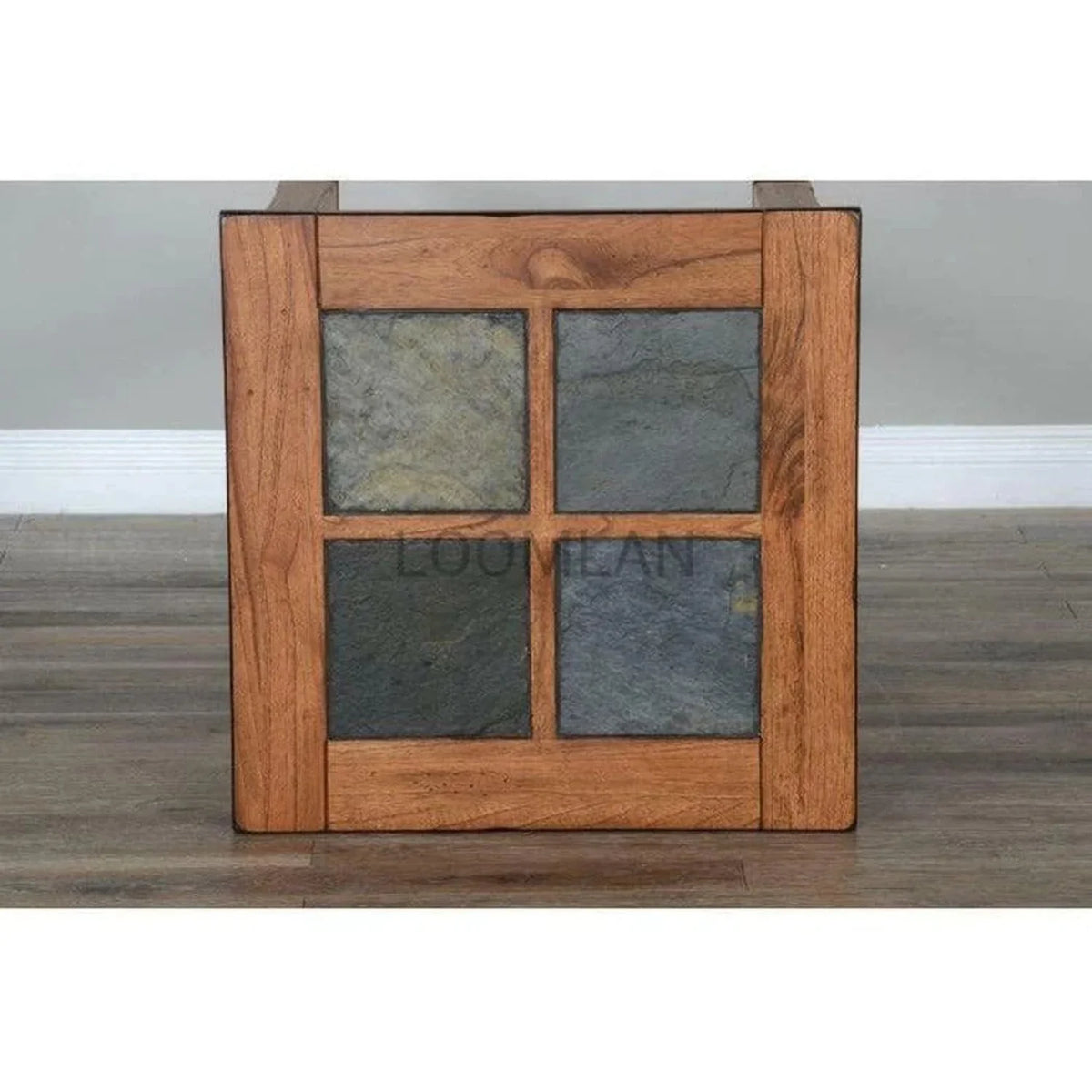26" Transitional Wood End Table in Rustic Oak R6315