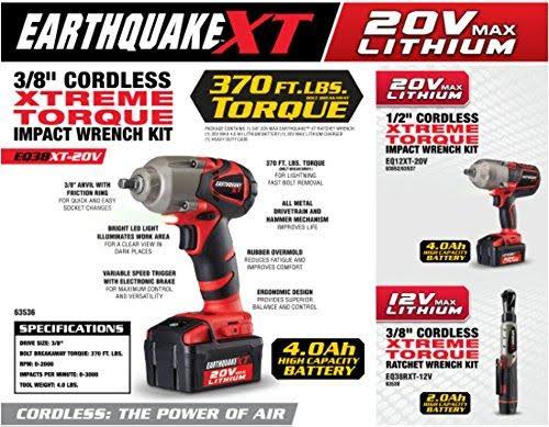 20V Max Lithium-Ion Cordless 3/8 in. Impact Wrench Kit K1580