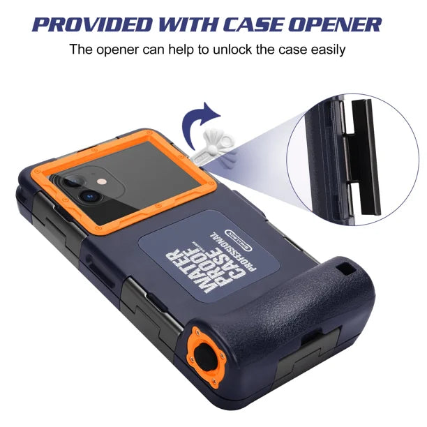 Waterproof Protective Case for Sony Xperia XA2 Plus and all Phones Up to 6.9 Inch with Lanyard D3020