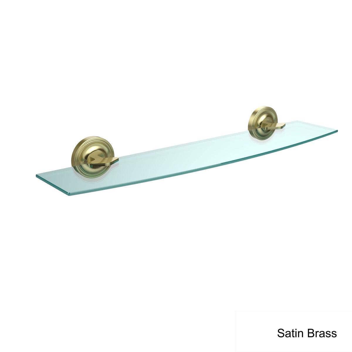 Polished Chrome 24 inch Glass Shelf J94689
