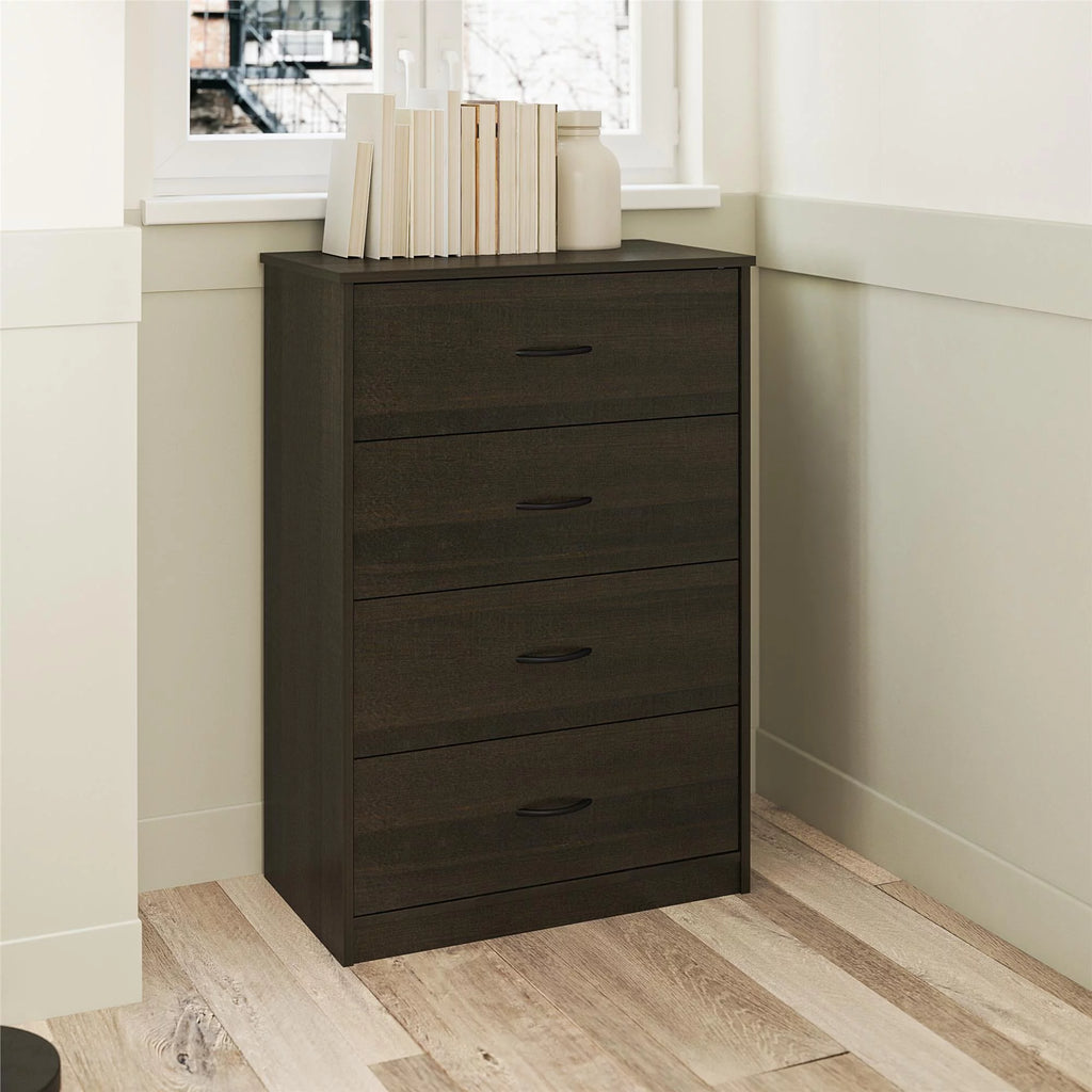 Black Oak 4 Drawer Dresser O17028