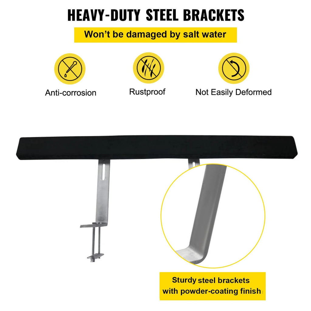 48" Boat Trailer Guide-Ons, 2-Pack, Rustproof Steel with Carpet-Padded Boards F908