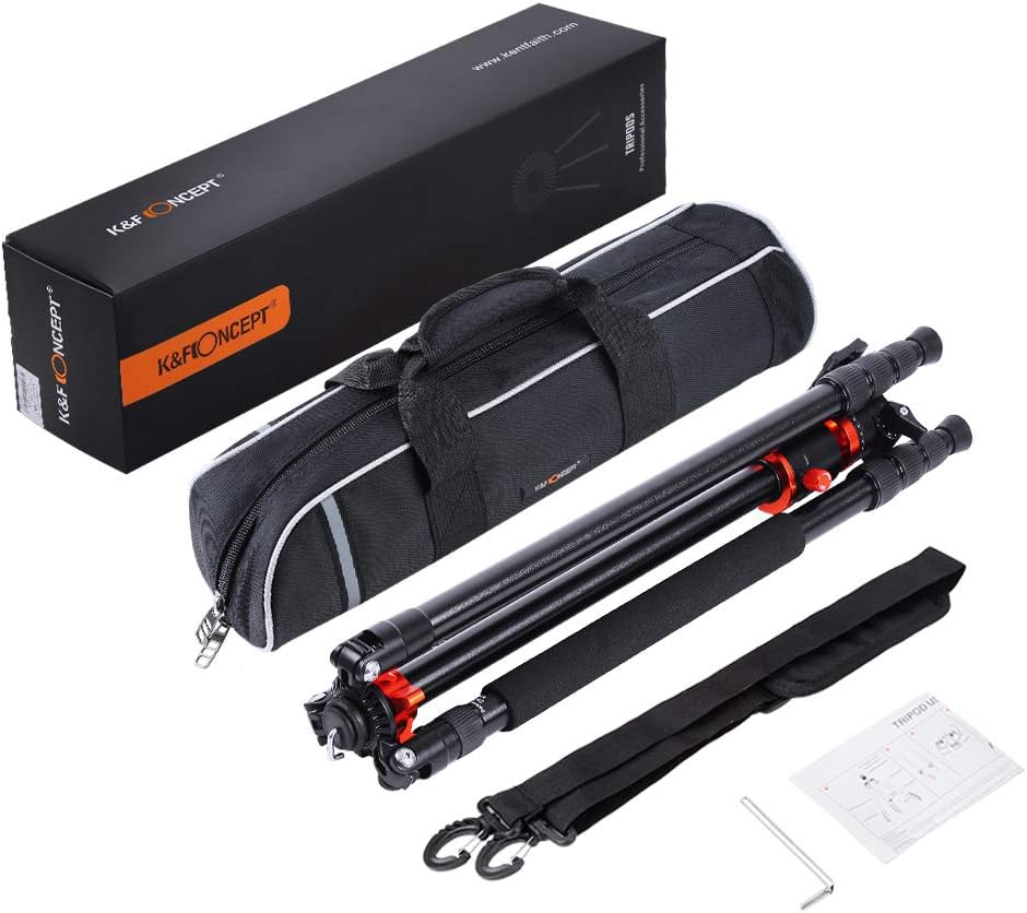 94 Inch 4 Section Aluminium Camera Tripod with 360 Degree Ball Head Quick Release Plate C8399