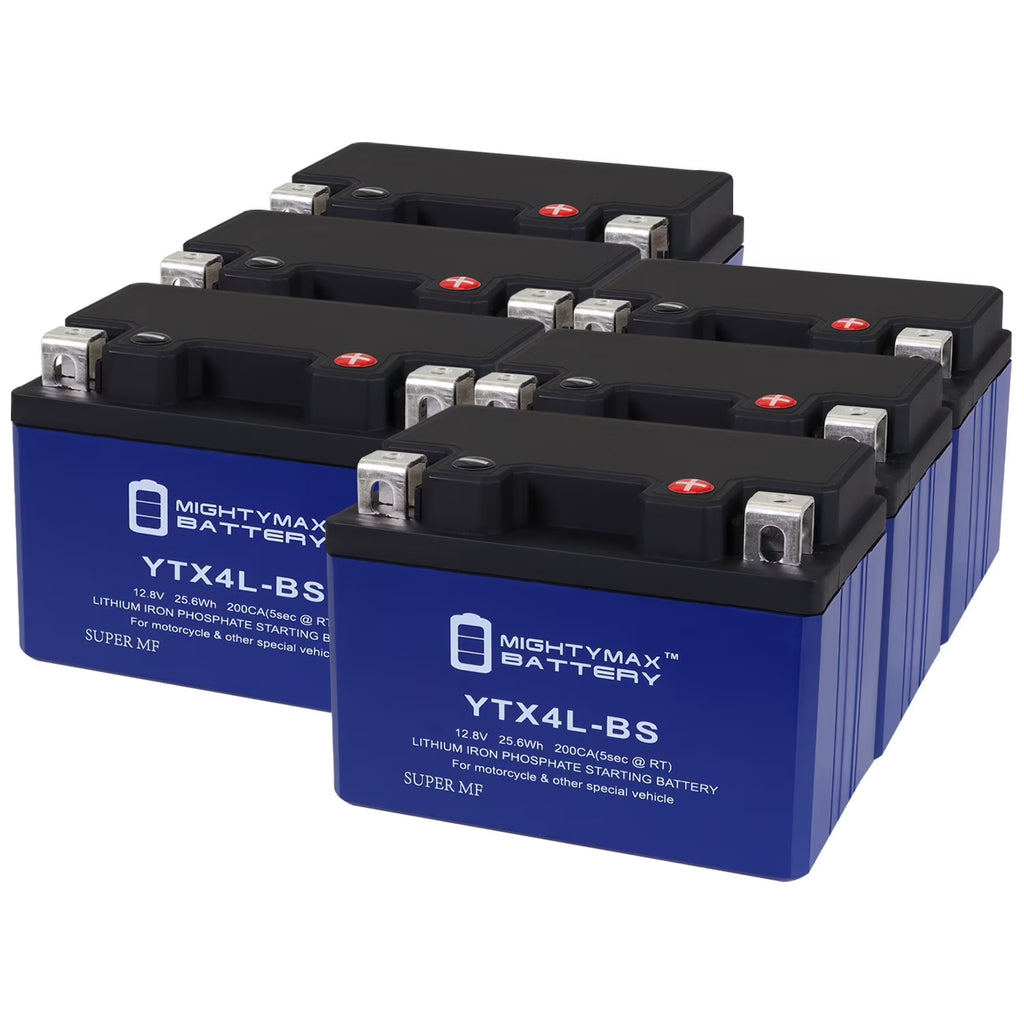 6 Pack Lithium Replacement Battery for Honda Scooters U78754