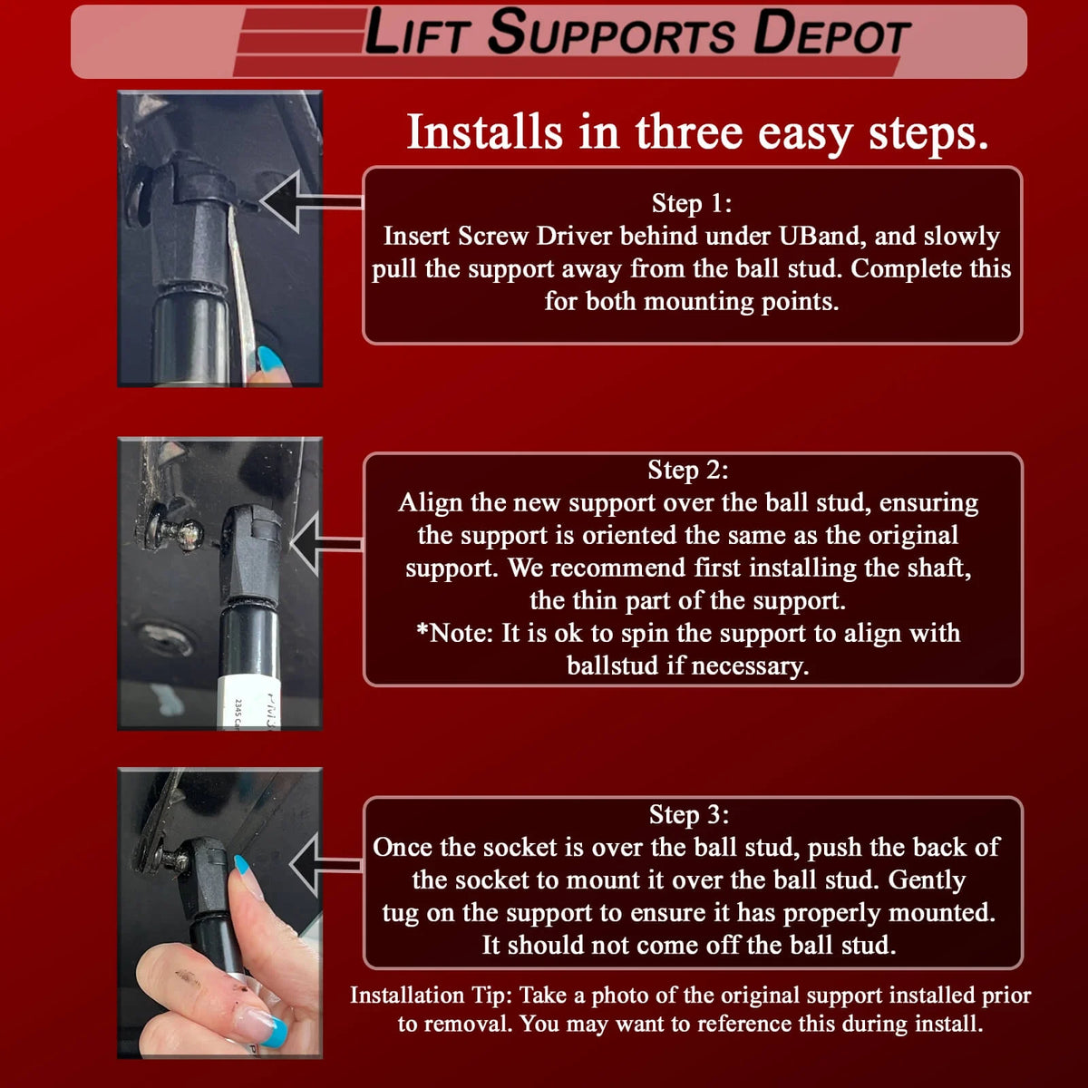 Hood Lift Gas Shock V7838