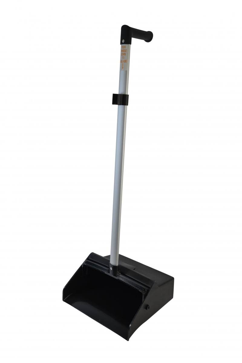 Aluminum Dust Pan with Black Hopper S498