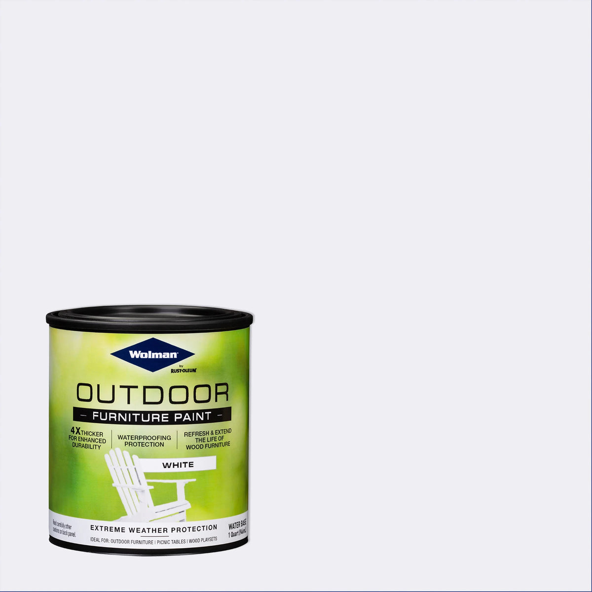 White Outdoor Wood Furniture Paint Quart 2 Pack L258
