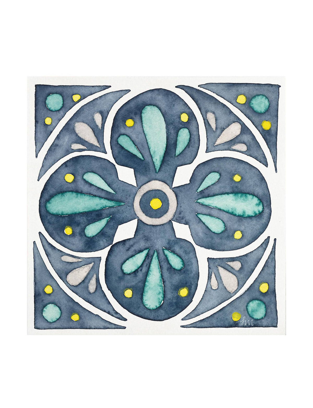 Blue Canvas Art A897