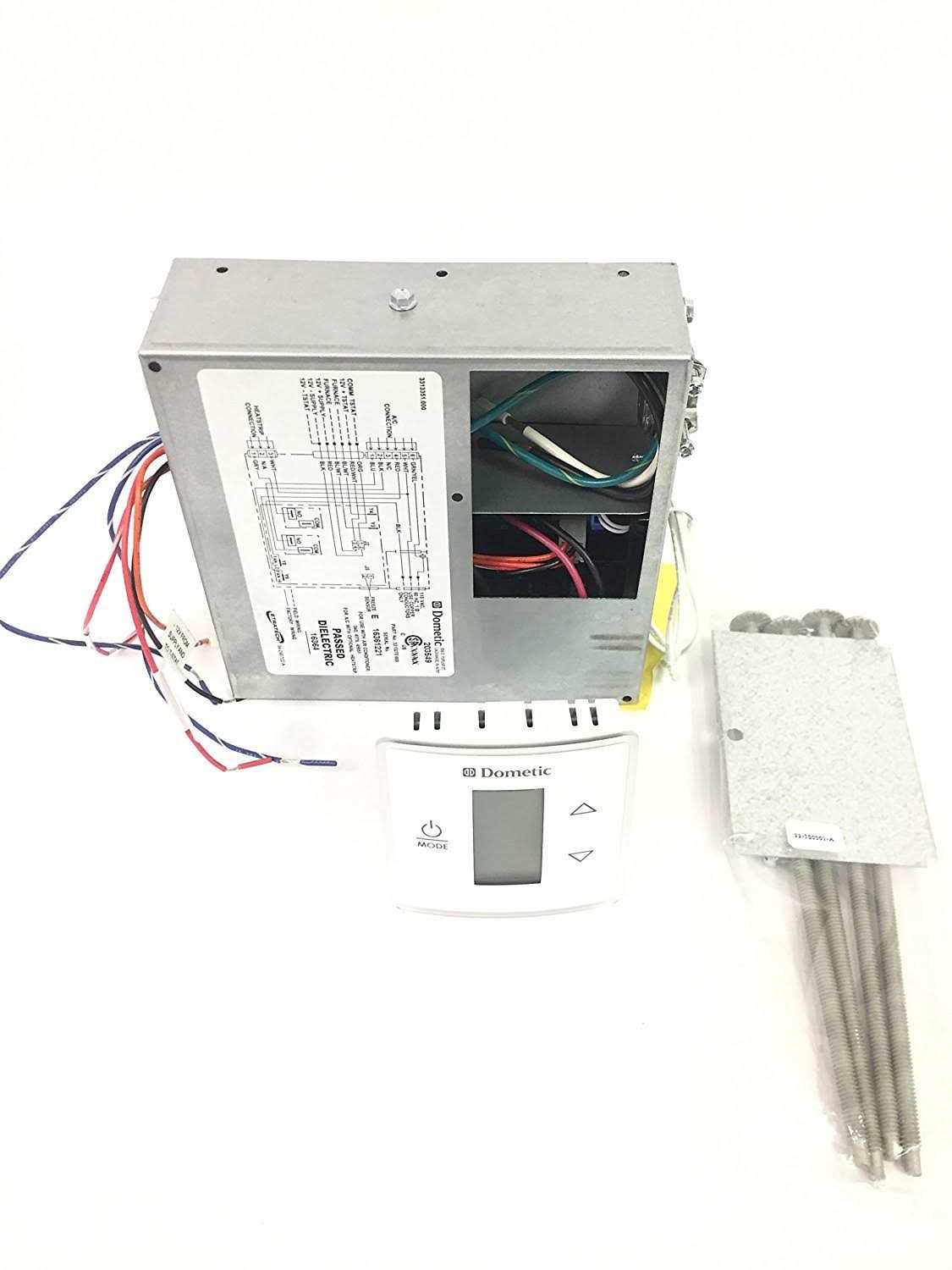 LCD Touch Thermostat with Control Kit Polar White U5330