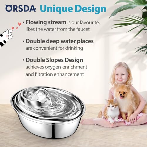 Stainless Steel Automatic Pet Water Fountain A620984