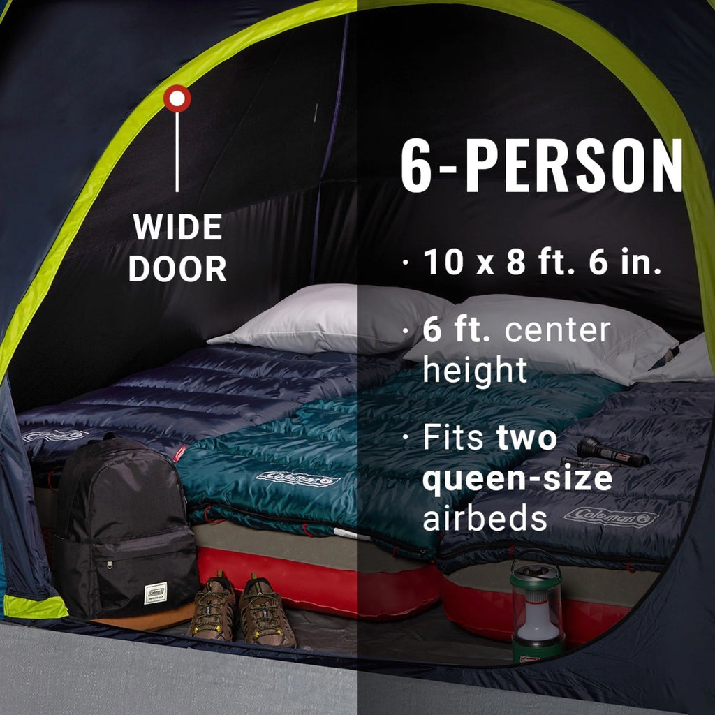 6 Person Dark Room Camping Tent V509526