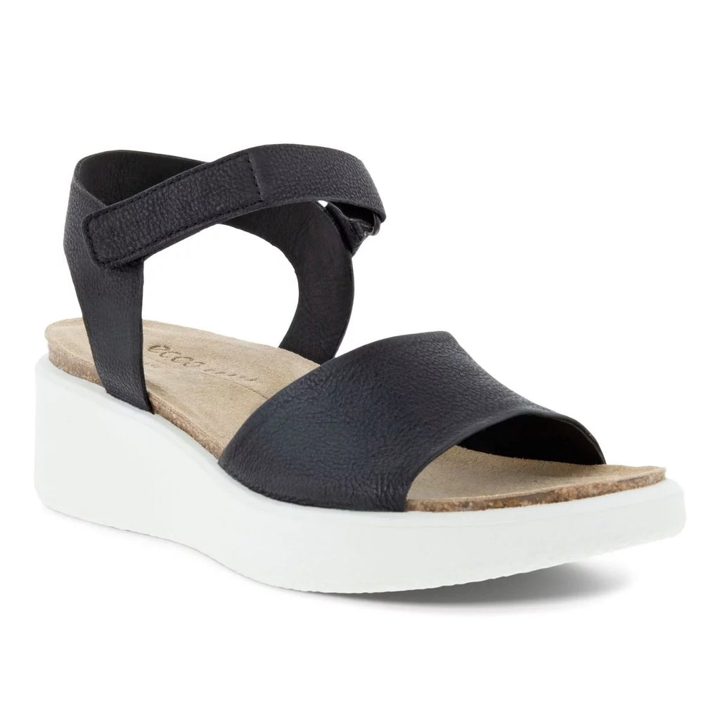 Black Nubuck Wedge Sandal K106