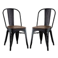 Set of 2 Industrial Kitchen Dining Chair H575437