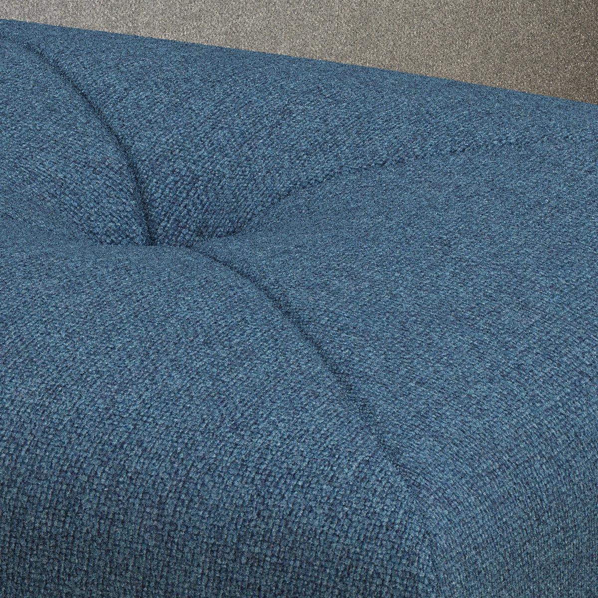 Navy Blue Fabric Square Ottoman X232