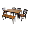 Black Oak Dining Chair Set of 2 R5554