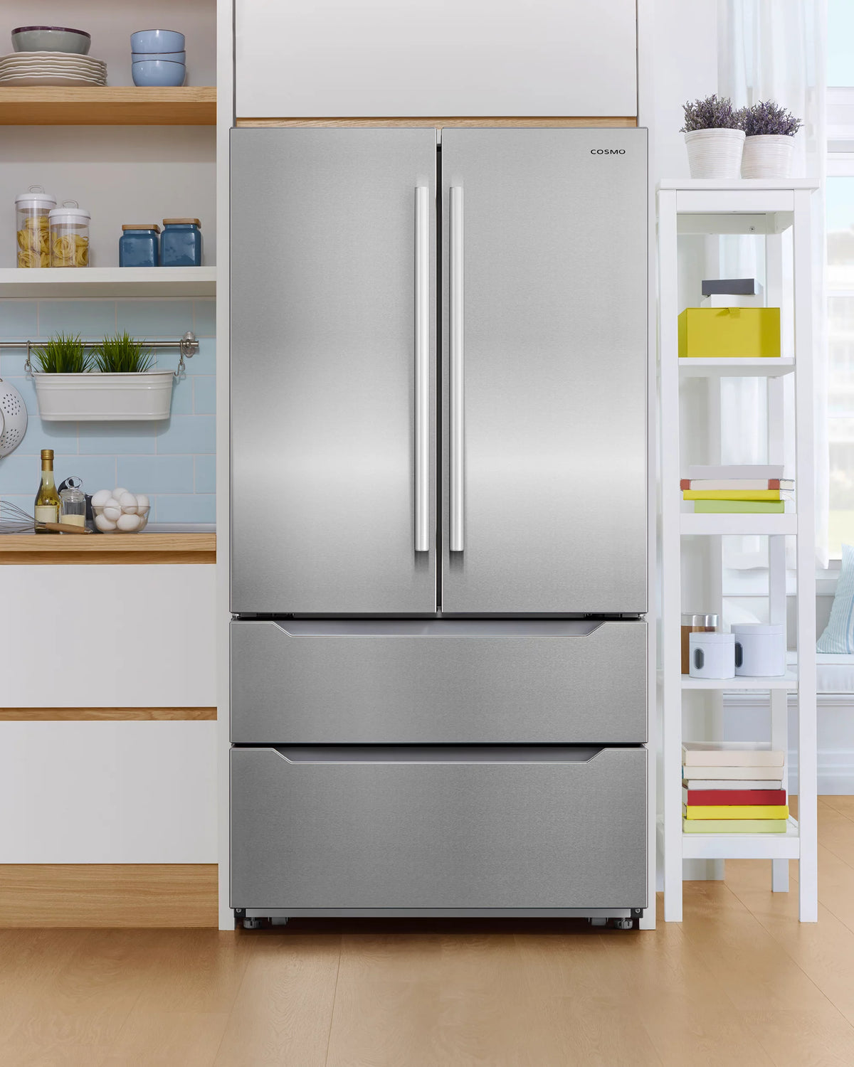 22.5 cu. ft. 4-Door Stainless Steel Refrigerator V203