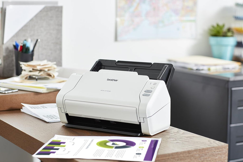 Wireless High-Speed Desktop Document Scanner with Touchscreen LCD Y484