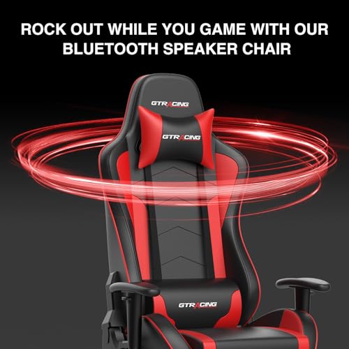 Gaming Chair with Footrest Speakers Bluetooth Ergonomic E69251