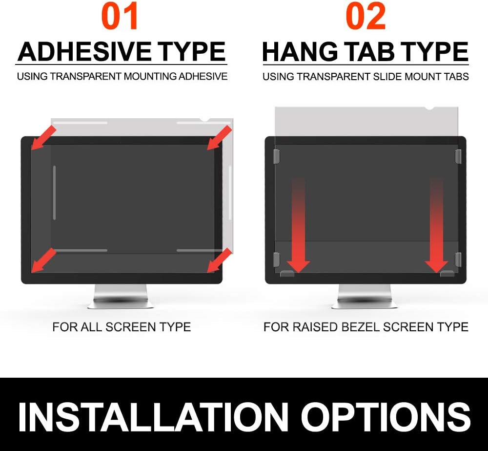21.5 Inch Monitor Privacy Screen Filter, Pack of 2 O337