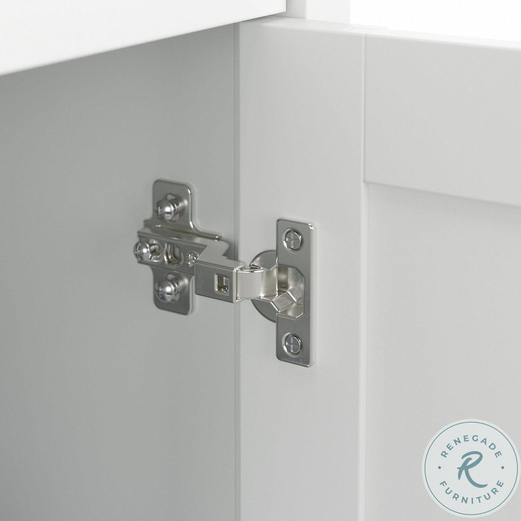 White Kitchen Pantry Cabinet with Doors K6300