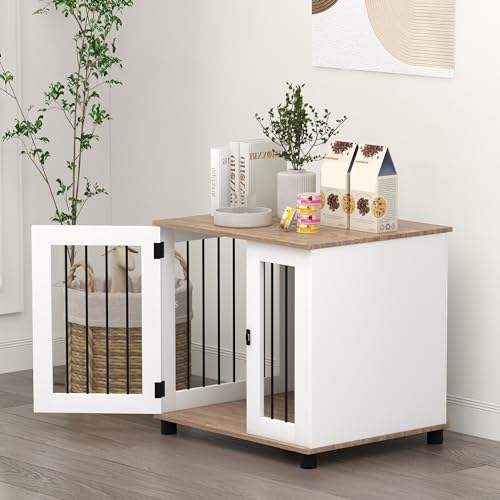 Walnut Brown Dog Crate Furniture Y74081