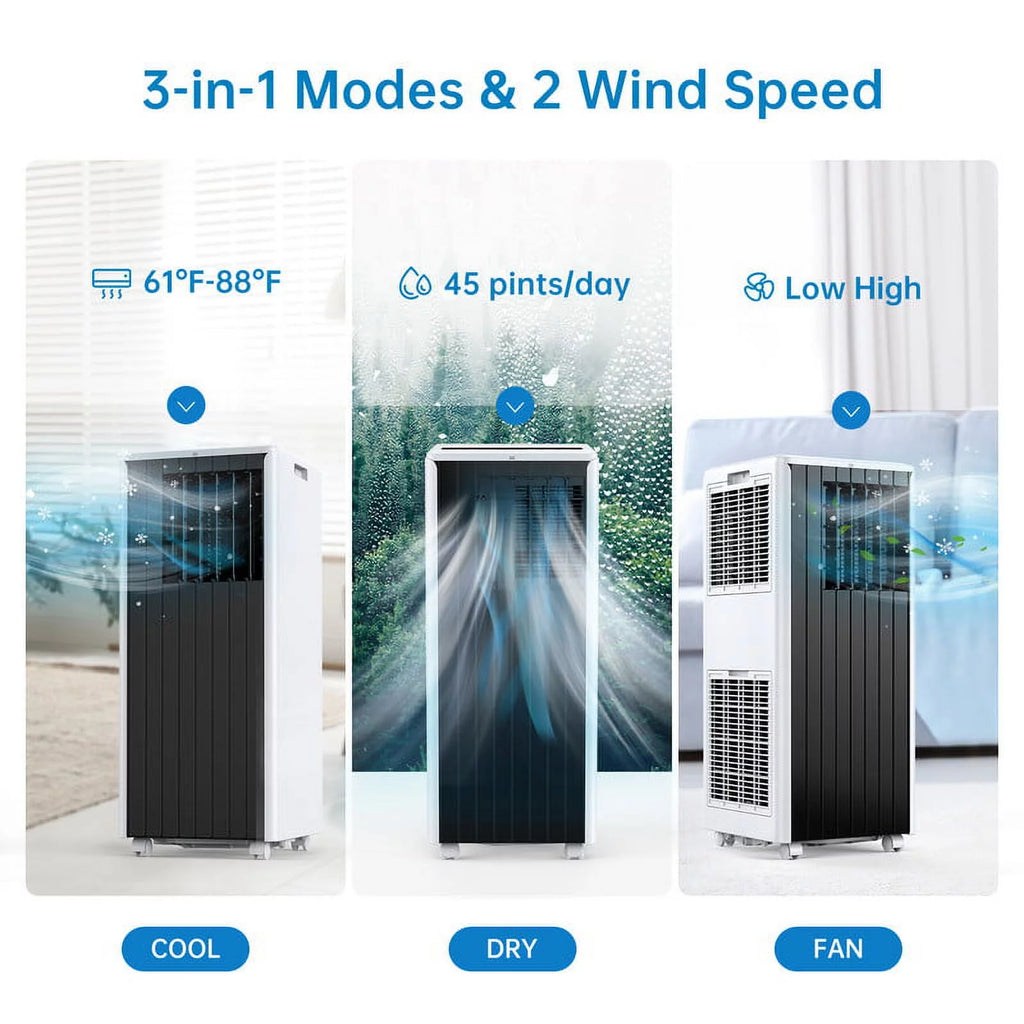 Portable Air Conditioner 5,000 BTU with Remote & Window Kit J426