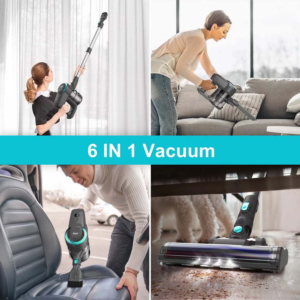 Cordless 6-in-1 Stick Vacuum 20kPa Lightweight O580555