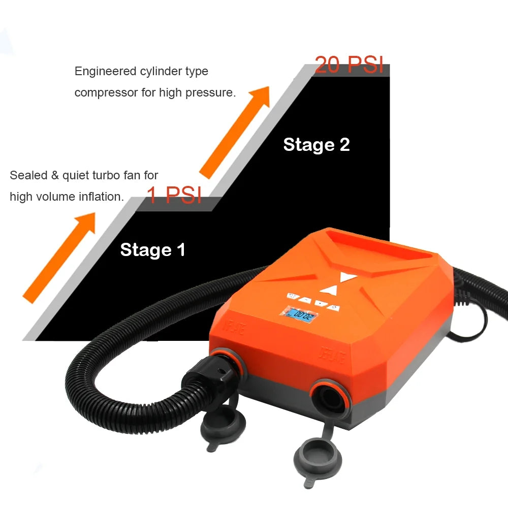 20PSI Electric Air Pump with LCD Display W8972