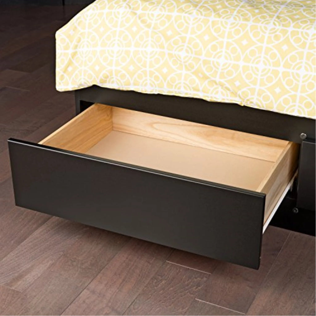 Black Double Full Platform Storage Bed with 6 Drawers U4784