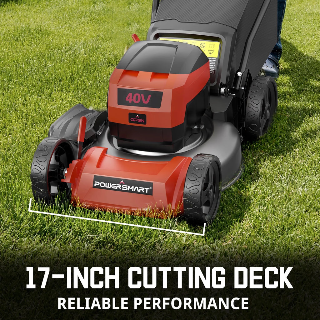 40V 17-inch Cordless Brushless Electric Push Lawn Mower I219