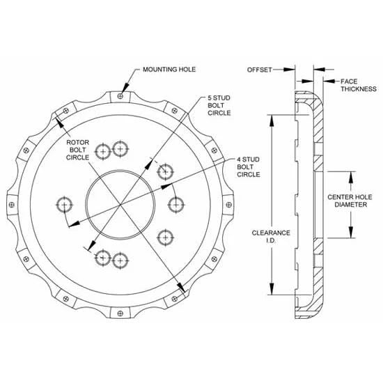 Brake Rotor Hat X1085