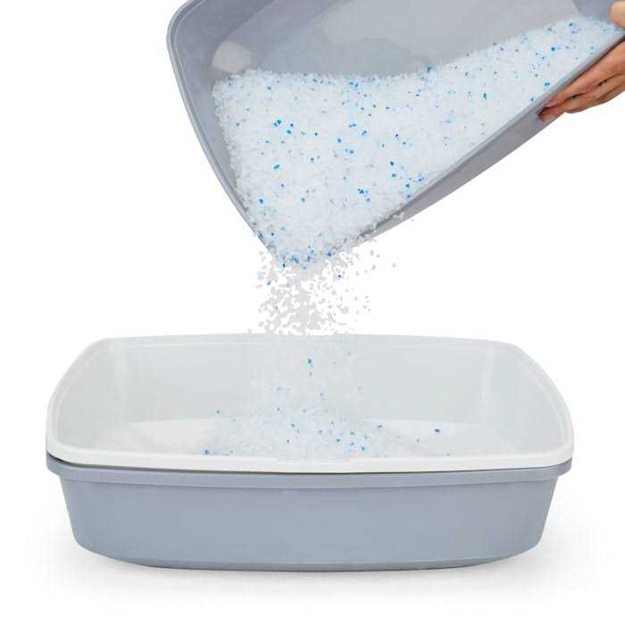 Grey & White Lift-to-Sift Cat Litter Pan G90269