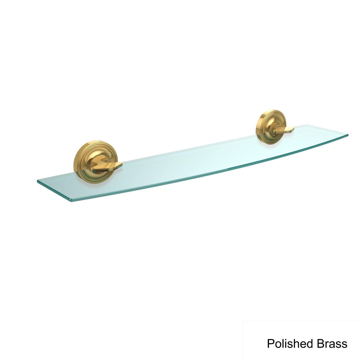 Polished Chrome 24 inch Glass Shelf J94689