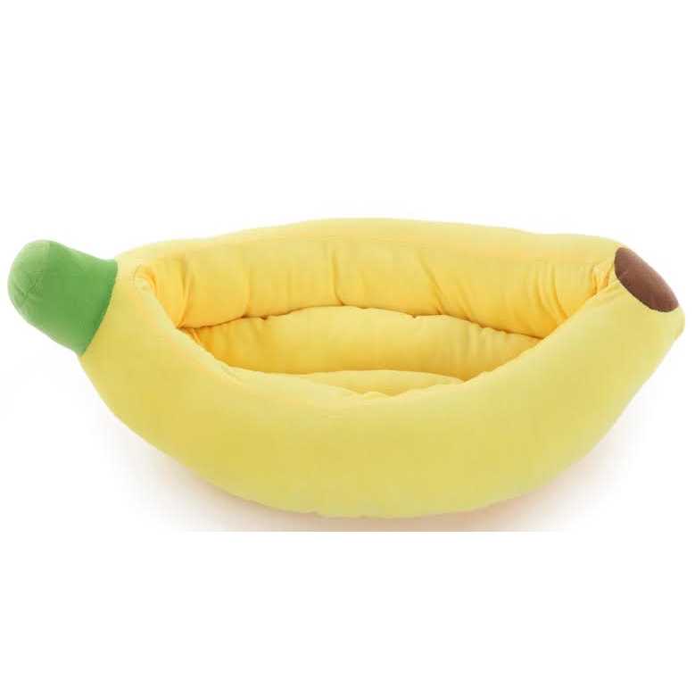 Banana Shape Washable Dog Bed with Removable Cushion Y616541