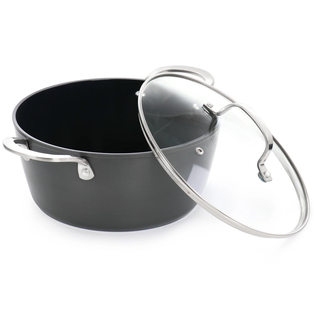 10 Piece Aluminum Ceramic Nonstick Cookware Set in Blue Y2818