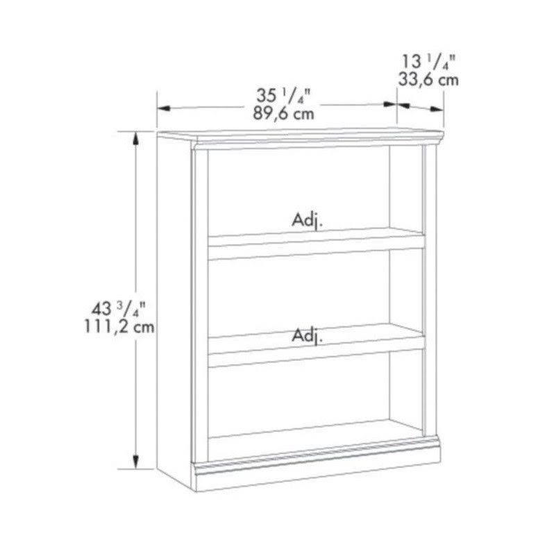 3 Shelf Bookcase in Select Cherry, Red W275