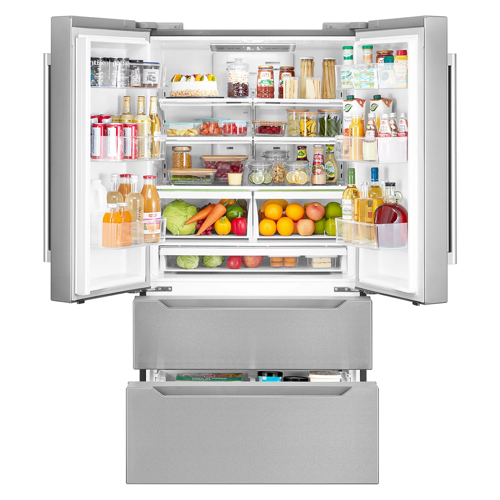 22.5 cu. ft. 4-Door Stainless Steel Refrigerator V203