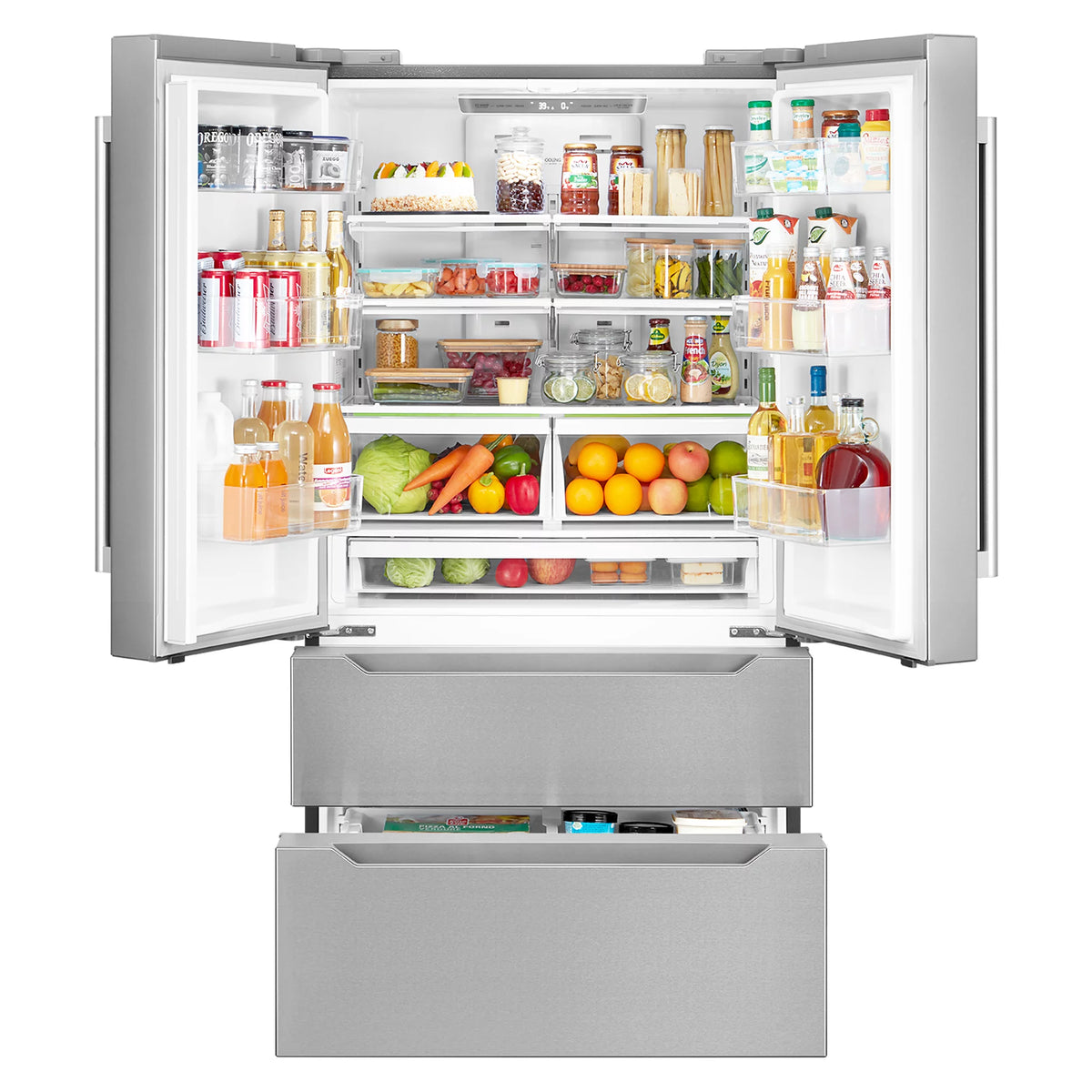 22.5 cu. ft. 4-Door Stainless Steel Refrigerator V203