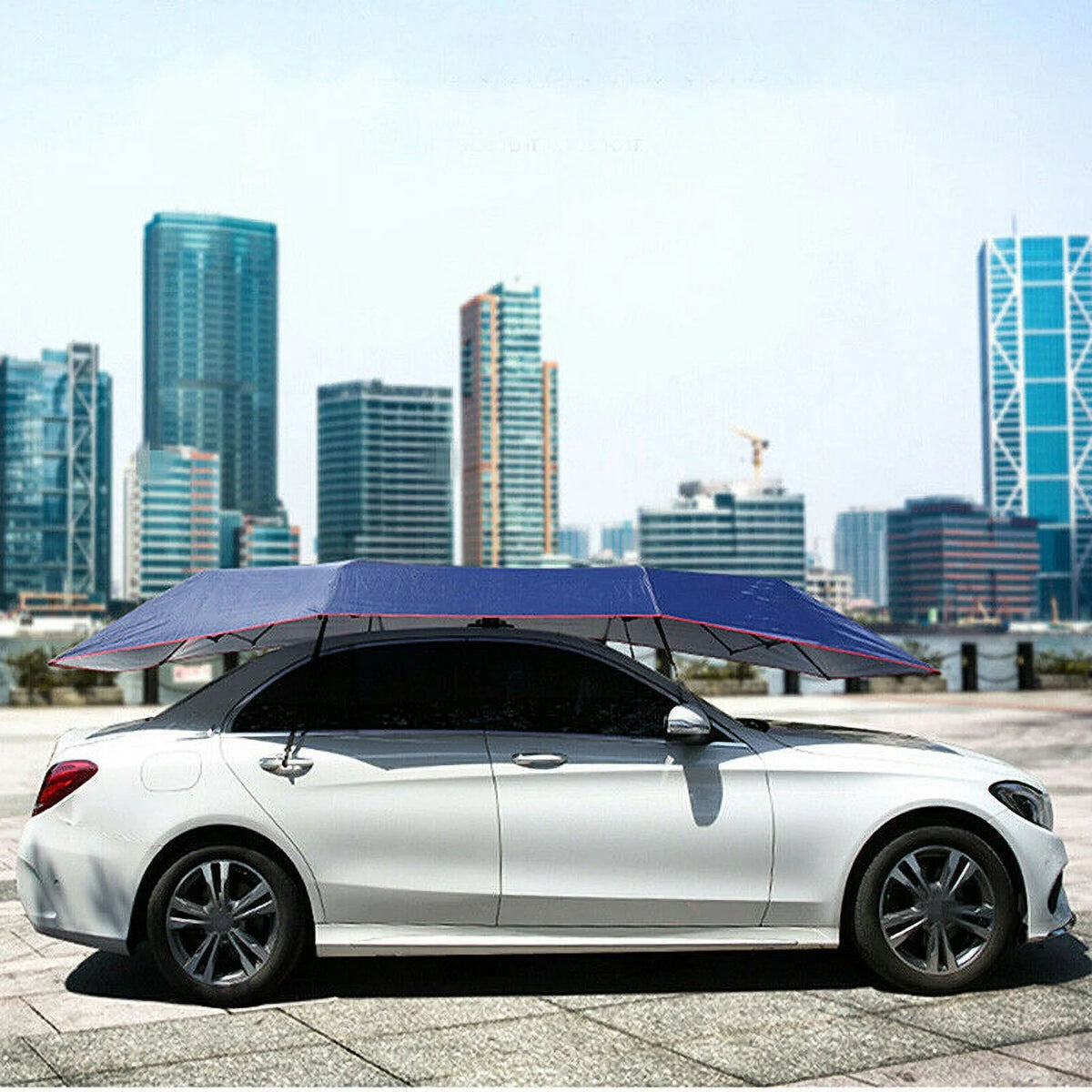 Car Tent Sun Shade Umbrella Car Cover 4*2.1m Oxford Cloth I6550