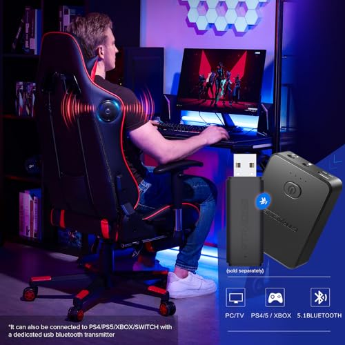 Gaming Chair with Footrest Speakers Bluetooth Ergonomic E69251