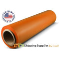 Tinted Orange Hand Wrap Stretch Film 18 inch x 1500 x 80 Gauge, 4 Pack M13845