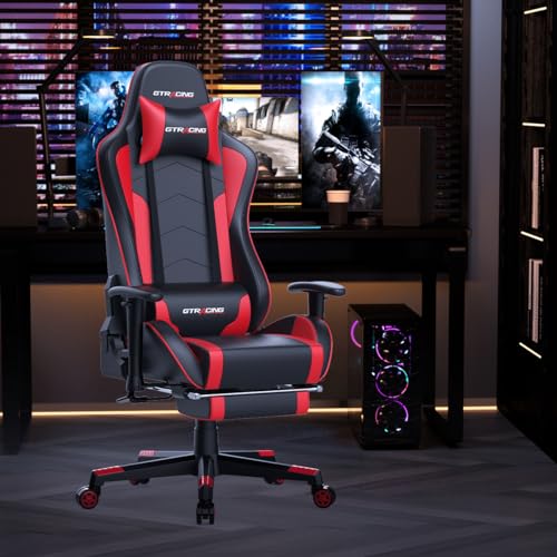 Gaming Chair with Footrest Speakers Bluetooth Ergonomic E69251