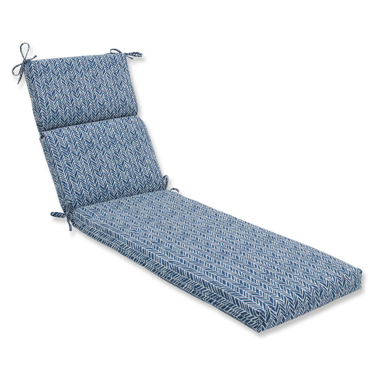 Herringbone Ink Blue Chaise Lounge Cushion N729376