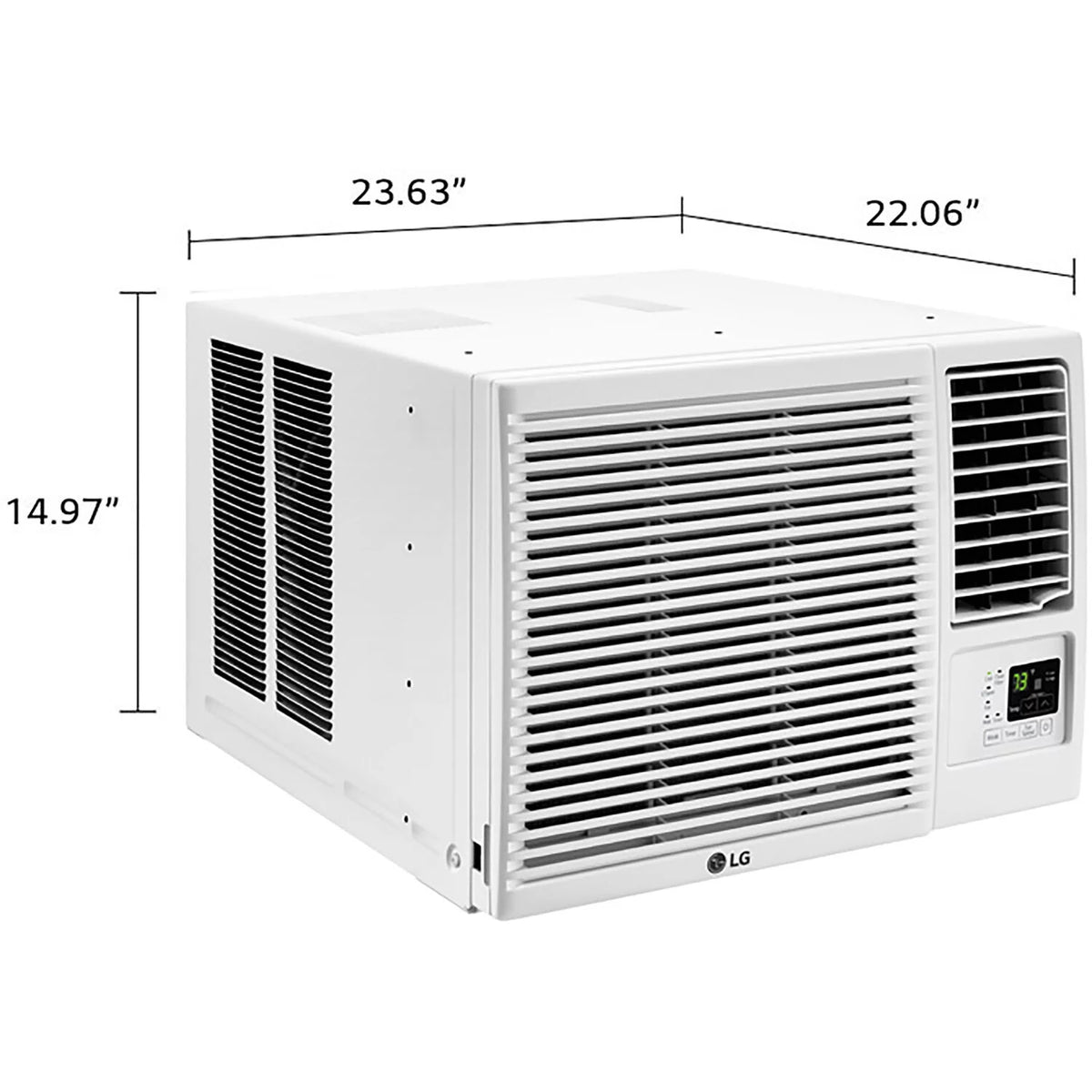 11,500/12,000 BTU 230V Window Air Conditioner with Supplemental Heat O8158